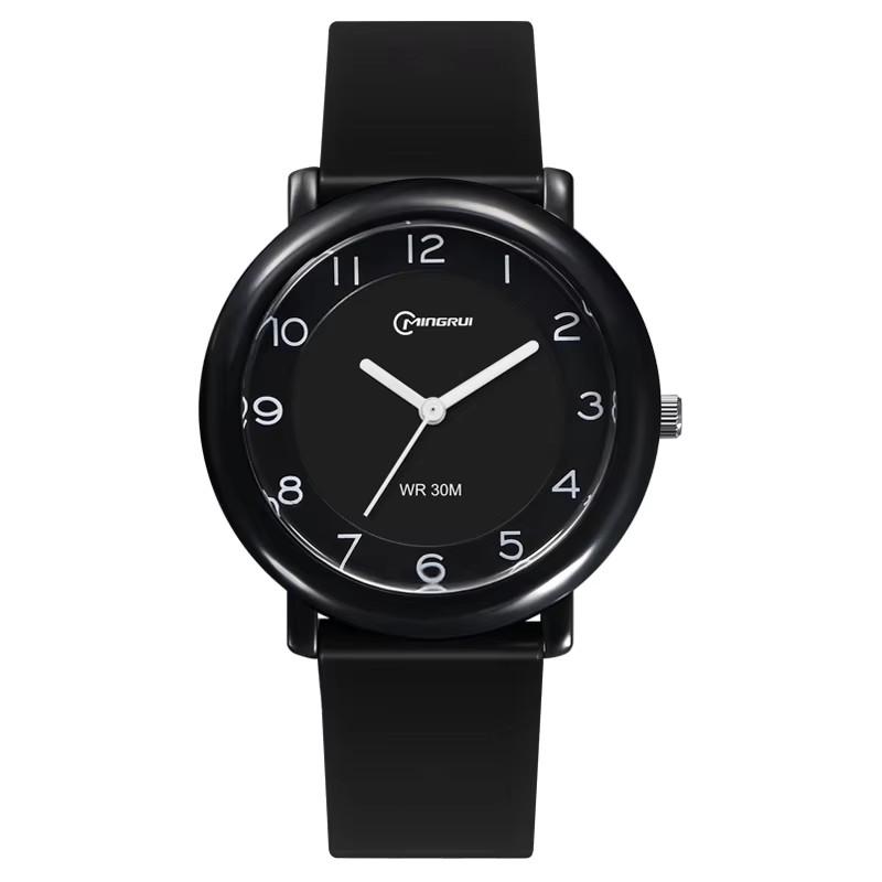 Unisex Children's Student Quartz Watch Simple and Comfortable Campus Exam Waterproof Women's Fashion Quartz Wristwatches