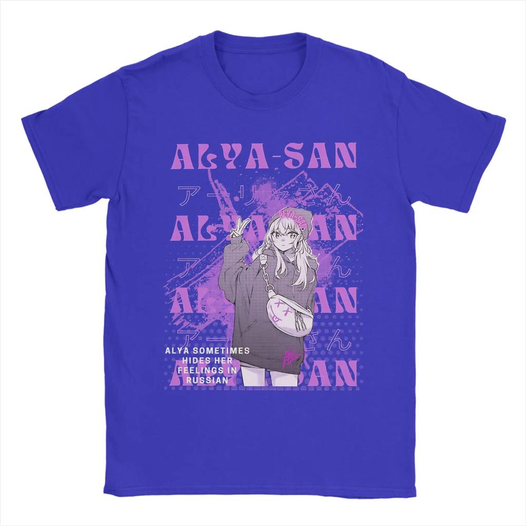 Mens Womens Alya Sometimes Hides Her Feelings in Russian Shirt 100 Cotton Printed Tee Shirts Top Clothing