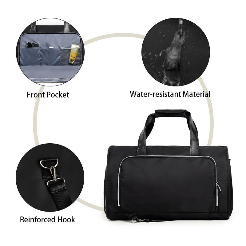 Travel Garment Bag Convertible Belt Removable Hanging Suit Bag Carry-on Travel Luggage Bag