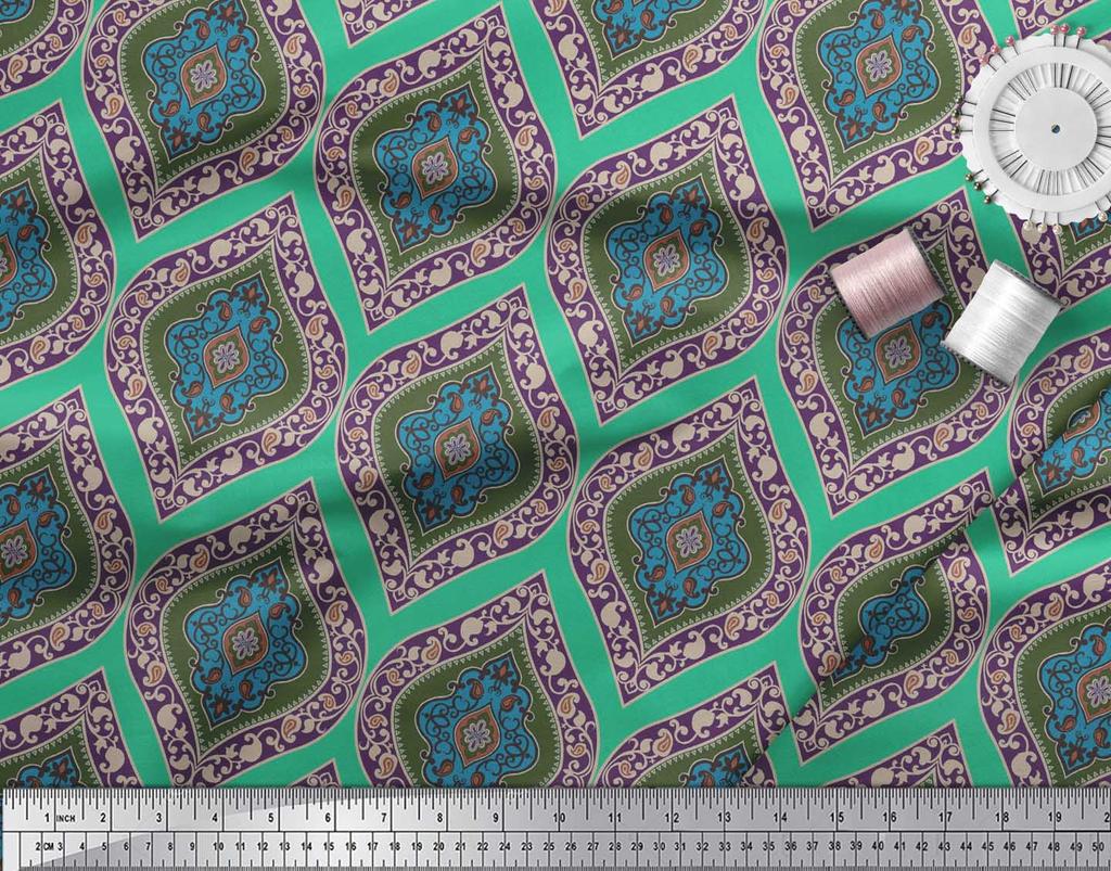 Soimoi Tkanina z czarnej krepy polietylenowej Bezszwowa tkanina z nadrukiem adamaszkowym na metry 42 cale