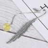 Flower Specimens Bookmark Pendant Metal Book Mark School Office Supply