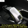 Växelväljare Knoppskydd Trim Tillbehör För Peugeot 3008 5008 GT 2017 -2024 / Citroen C5 Aircross 2018-2024 / 2008 -2024