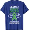 I Battle Kidney Disease Awareness Ribbon CKD Fighter Unisex T-Shirt