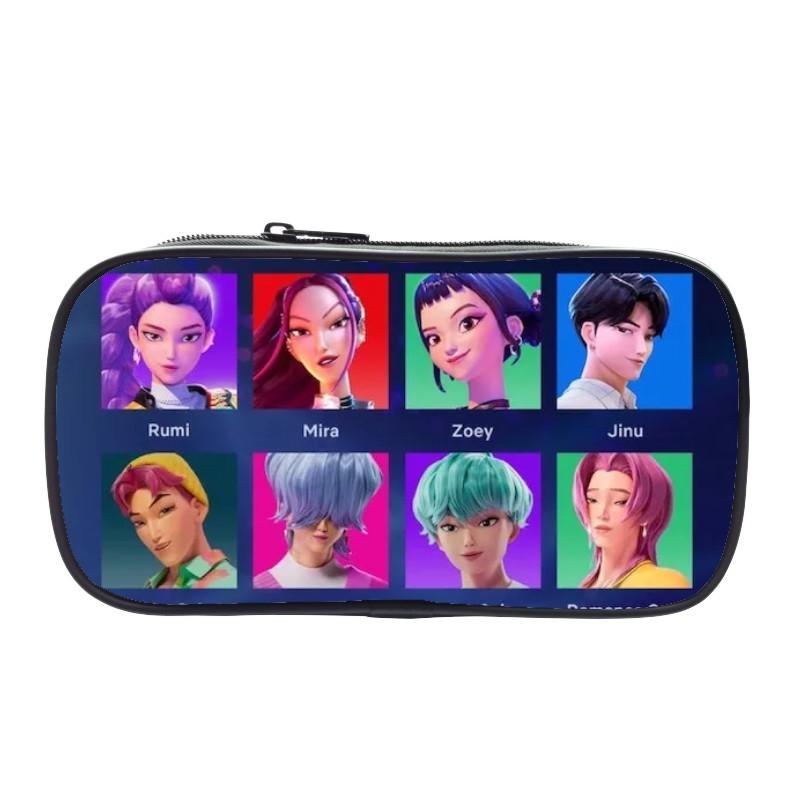 New Printed Witch Huntrix Kpop Student Pencil Bag Kpop Storage Stationery Bag Pencil Bag Men and Women