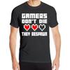 Kappe Gamer Sterben Nicht Sie Respawnen Herren Kurzarm T-Shirt Training Sportlich Workout Schnelltrocknende Kleidung Schwarz