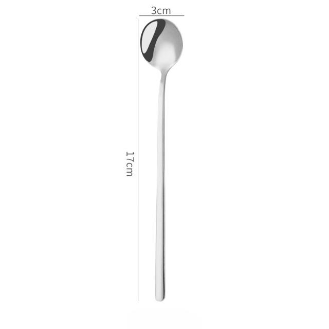 Long Handle Teaspoon Stainless Steel Rose Mixing Spoon Unusual for Dessert Honey Salad Tea Coffee Spoons Kitchen Bar Accessories