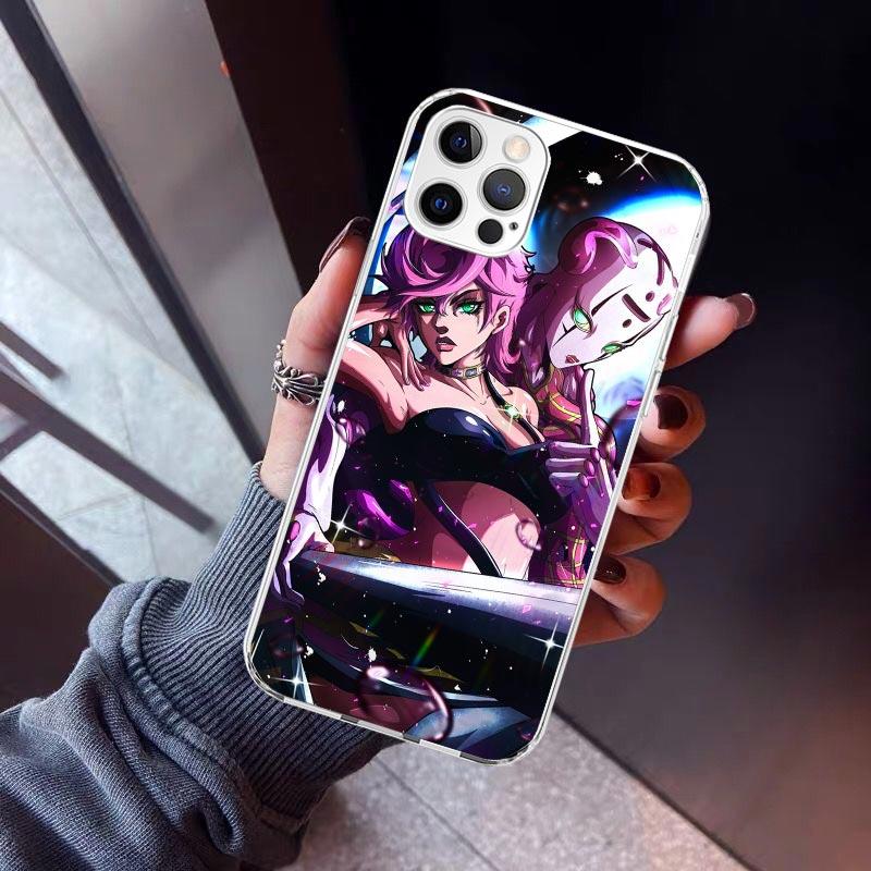 JoJo's Bizarre Adventure Cool Phone Case For iPhone 17 Air 11 13 Mini 14 15 Plus 16 12 Pro Max 16E SE 7 8 Pattern Soft TPU Back