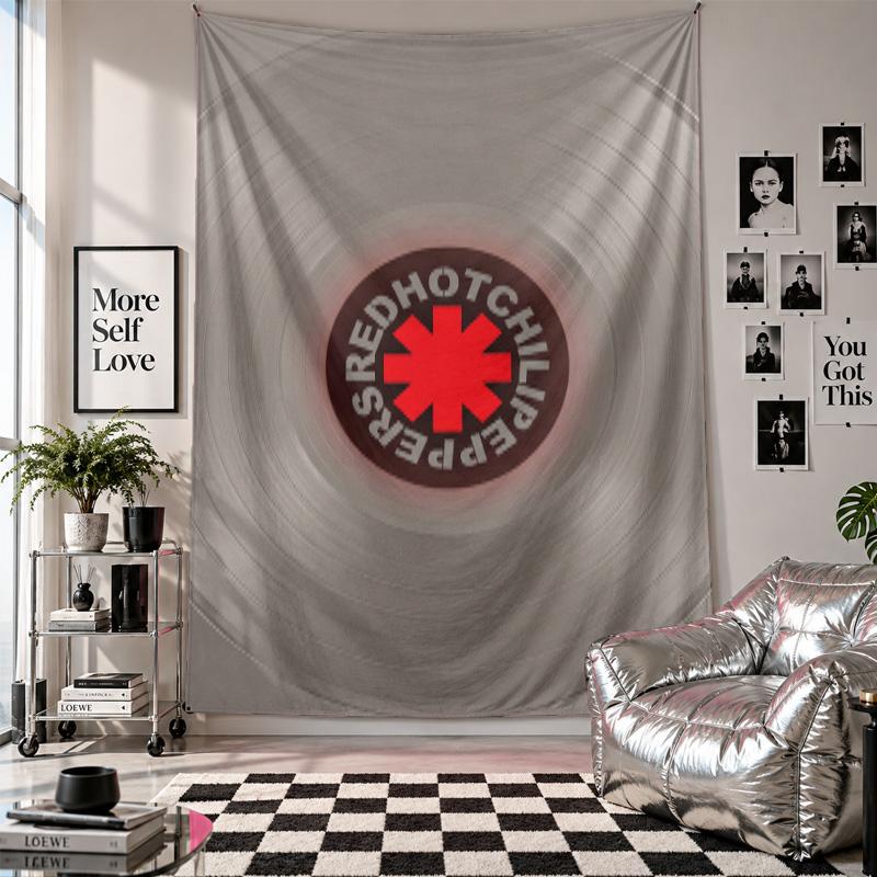 Red Hot Chili Peppers Wall Tapestry Home Decor Wall Hanging Cloth for Bedroom Living Room Background