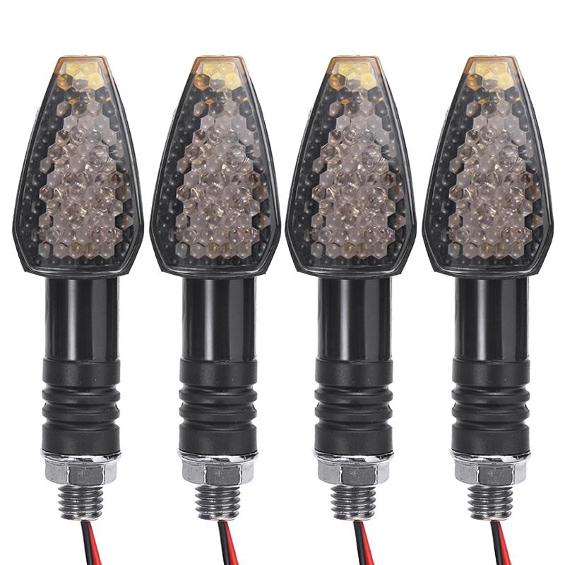4x LED Motorbike Turn Lights Universal Signal Indicator Lamp Motorcycle Amber 4x LED Motorbike Turn Lights Universal Signal Indicator Lamp Motorcycle Amber