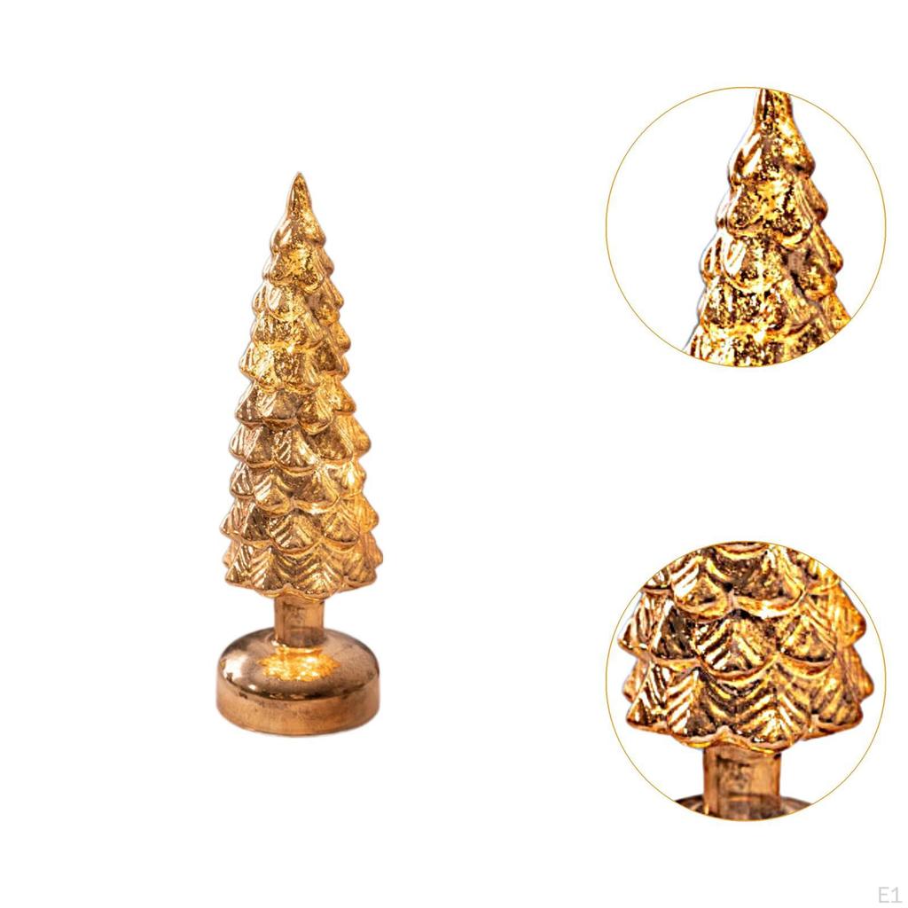 Lighted Tabletop Artificial Christmas Tree Decor Art Crafts Desktop Xmas Night Lamp