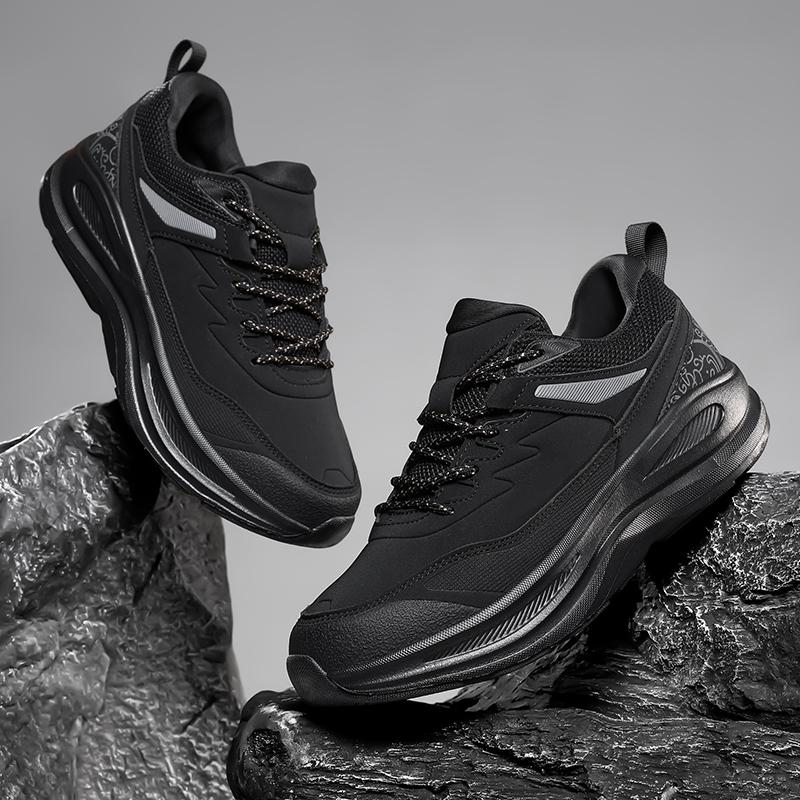 

Мужская повседневная спортивная обувь противоскользящая и дышащая обувь для походов модная и универсальная мужская минималистичная обувь для путешествий на открытом воздухе 48 чёрный