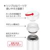 Thermos Water Bottle Vacuum Insulated Mobile Mug 500ml Matte White MTWH JOG-500