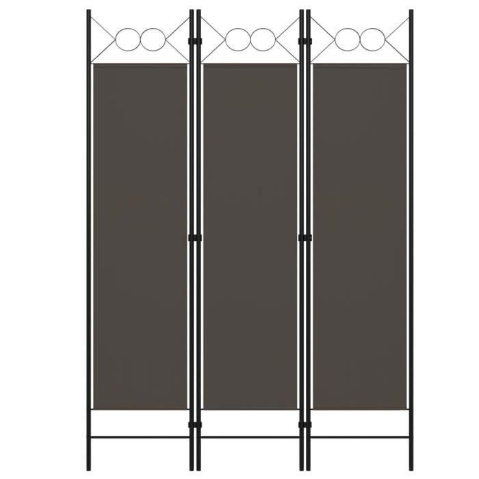 VidaXL Room Divider 3 Panels Anthracite 120x180 Cm
