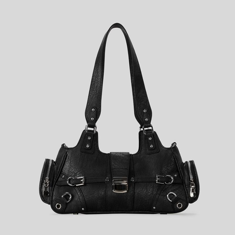 

Мотоциклетная сумка Универсальная сумка Женская модная сумка большой вместимости через плечо чёрный