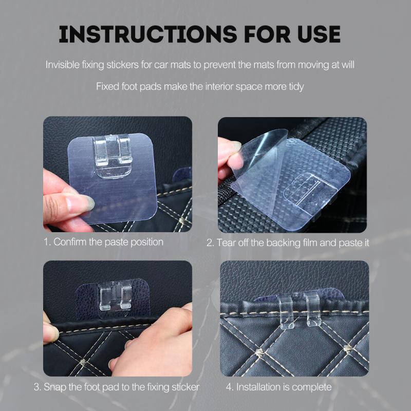 Car Floor Mats Anti-Slip Clip Hook Carpet Fixing Clamps Holders Auto Fastener Retainer Tools Sticker Auto Interior Accessories