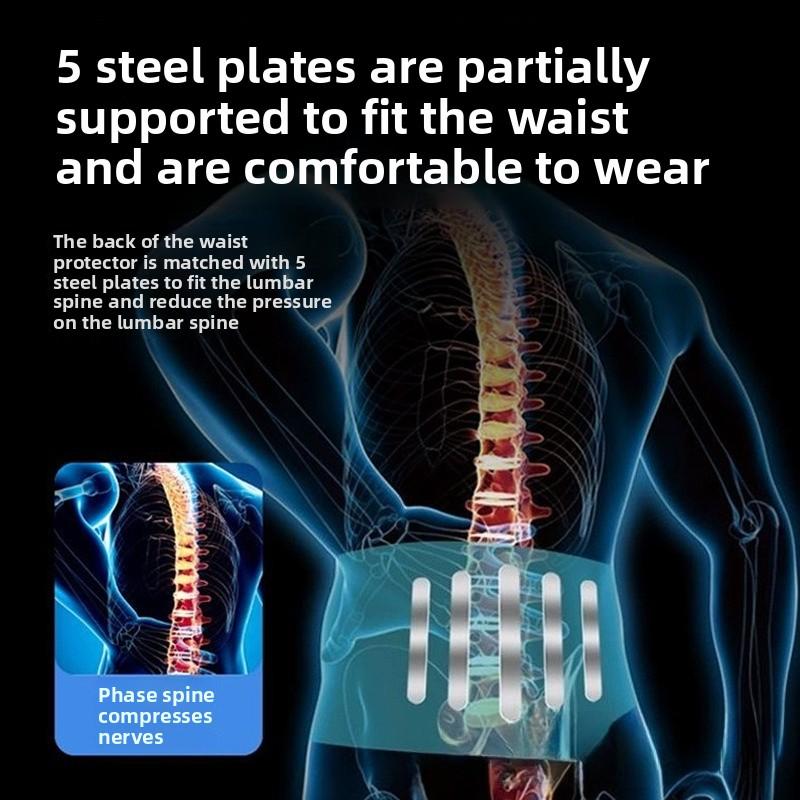 Professional Lumbar Support Belt Breathable Waist Brace For Gym Work Unisex Adjustable Posture Corrector All-Season