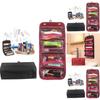 Compact And Stylish Cosmetic Organiser Roll And Go Cosmetic Bag With 4 Zippered Compartments
