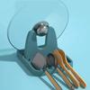 Household Kitchen Foldable Pot Lid Rack Plastic Spoon Holder Organizer Storage Pad Kitchen Storage Shelf Cookware Accessories