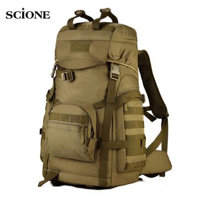 60L 3D Nylon Outdoor Sport Vojenské Taktické lezení horolezectví Kempování Turistika Trekingová taška