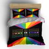 Rainbow rays and text. Bedding sets Duvet cover sets Duvet covers Pillowcases(1 * Duvet Cover 2 * Pillowcases without duvet insert)