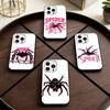 Spider  Phone Case For iPhone 17,16,15,14,13,12,11 Plus,Pro Max,XS,Soft Silicone Black Cover
