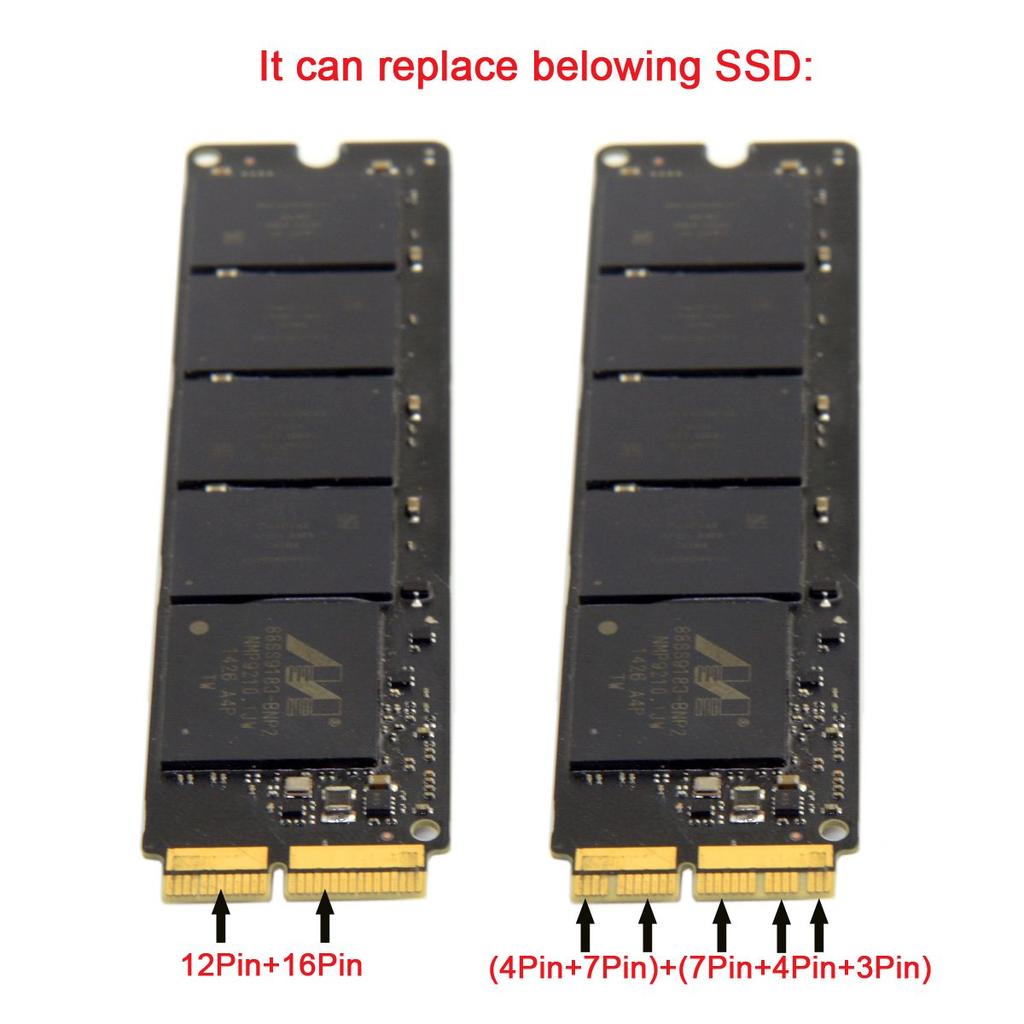 NFHK Mac To NGFF AHCI SSD Conversion Card for MAC 12+16-pin 2014/2015 M.2 M-Key A1493, A1502, A1465, A1466.