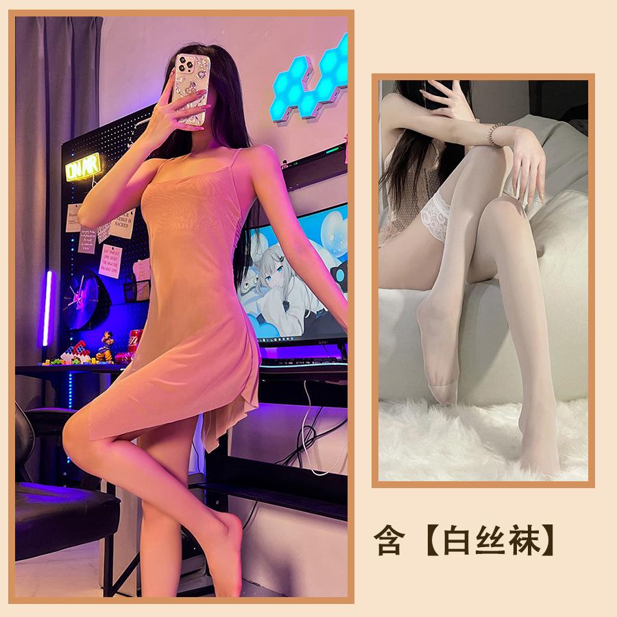 Sex Unterwäsche Strapsgürtel Reine Begierde Versuchung Pyjama Rückenfrei Perspektive Pyjama Dünn Heiß Frei Leidenschaft Anzug