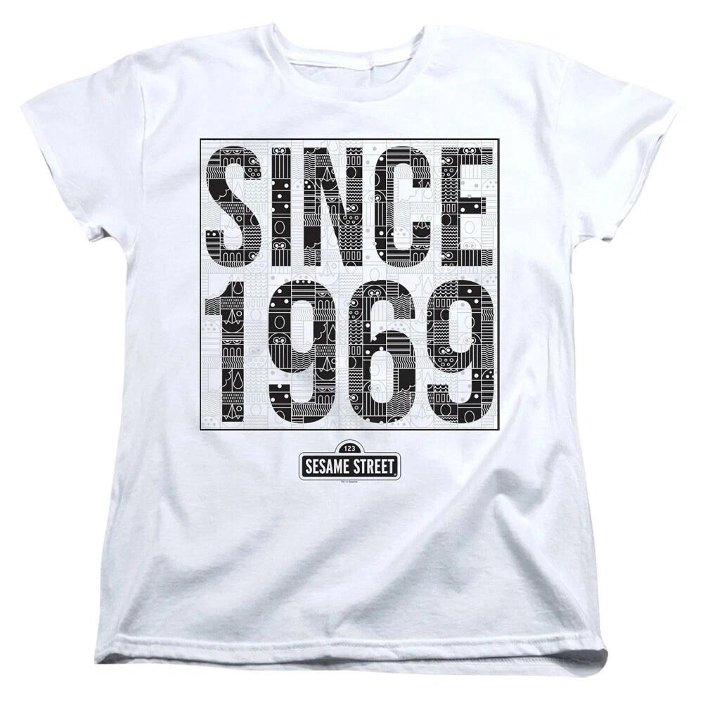 Sesame Street  Since 1969 Pattern  Women s T-Shirt 3XL
