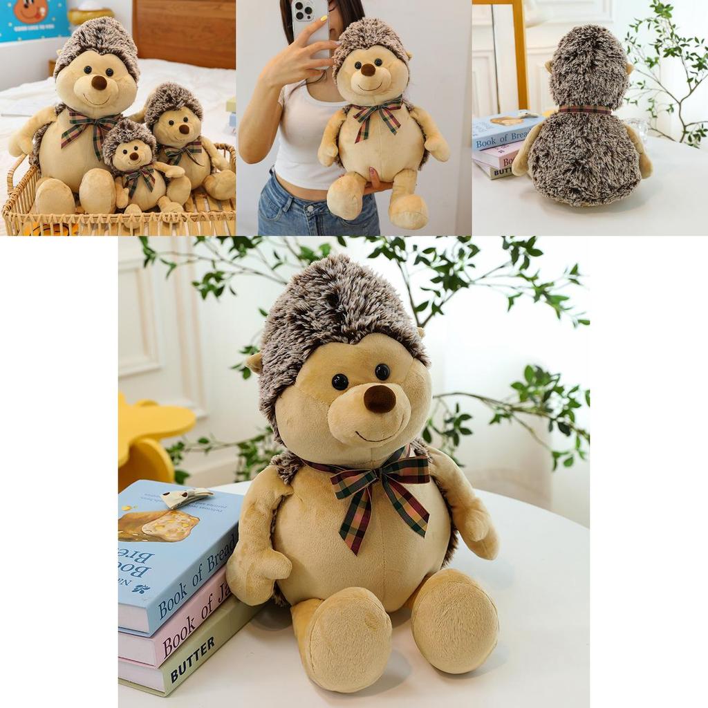 Cute Hedgehog Plush Toy Stuffed Animal For Girls Bedtime Cuddly Companion Warm Heart Gift