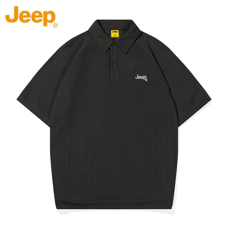 JEEP Men s Premium Heavyweight Short Sleeve Polo Shirt XL