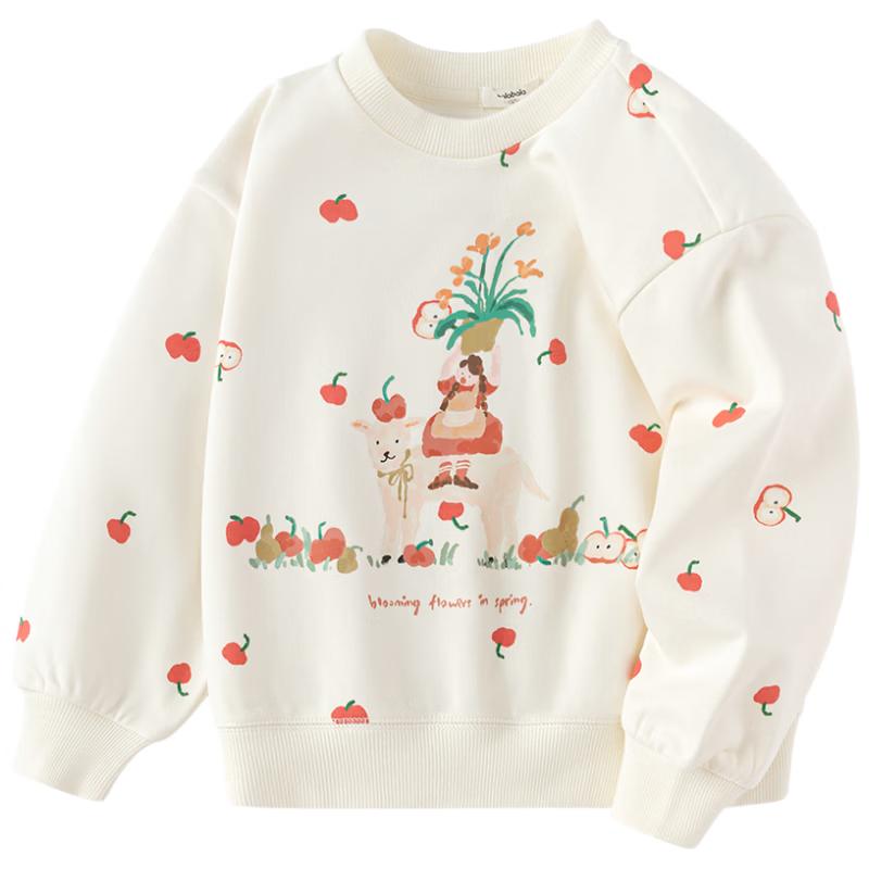 Balabala Girls  2025 Spring Printed Sweatshirt 120