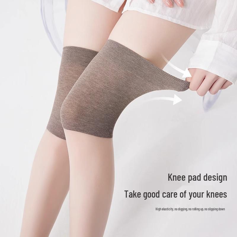 Women's Summer Anti-Slip Knee Pads: Long Stockings with Cold Protection & Anti-Hook Silk