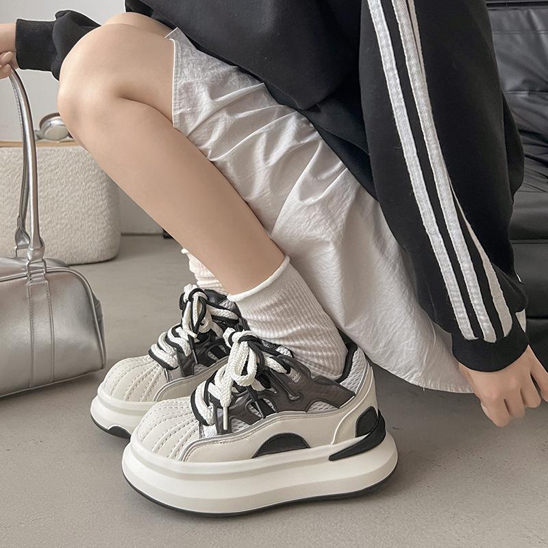 2025 New Designer Niche Platform Trendy Shoes Ins Trendy Casual Versatile Fashion Breathable Skateboard Shoes