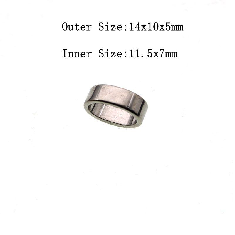 10pcs Stainless Steel Metal Big Hole Tube Spacer Beads for Jewelry Making Fit Charm Leather Bracelet DIY Handmade Findings