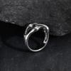 Rock Punk Claw Ring for Men Boys,Waterproof Stainless Steel Dinosaur Claw Ring,Causal Jewelry Halloween Gift