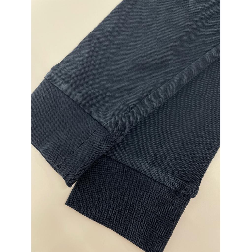 Drumohr Navy Cotton Long Sleeve Polo Shirt Tops M NavyUsed