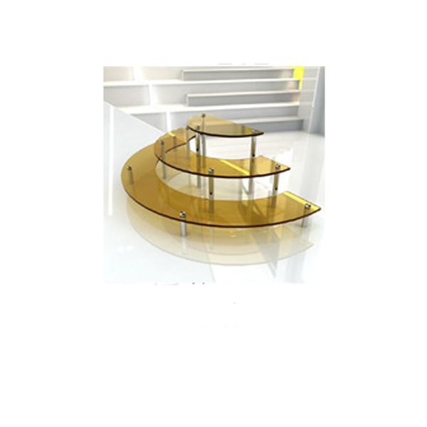 1-4 Tier Acrylic Display Stand for Action Figures,Cosmetic Rack Clay Doll Jewelry Cupcake Perfume for Corner Display Riser Shelf