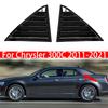 For Chrysler 300C 2011- Car Rear Louver Window Side Shutter Cover Trim Sticker Vent Scoop ABS Carbon Fiber Style Gloss Black