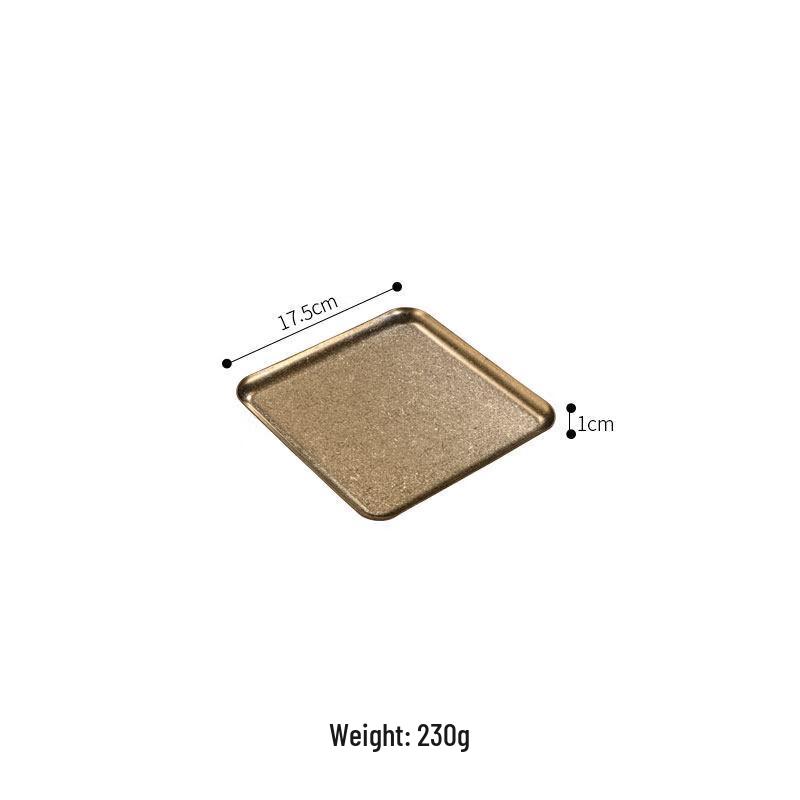 Jingbaodi 304 Stainless Steel Square Serving Tray 17.5x17.5cm