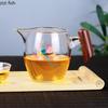 Thickening Glass Teapot Wooden Handle Kettle Justice Cup Kung Fu Tea Set Tea Distributor Teacup Teakettle Water Bottle Teaware