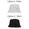 Allincomplete Pearl Crinkle Bucket Hat White