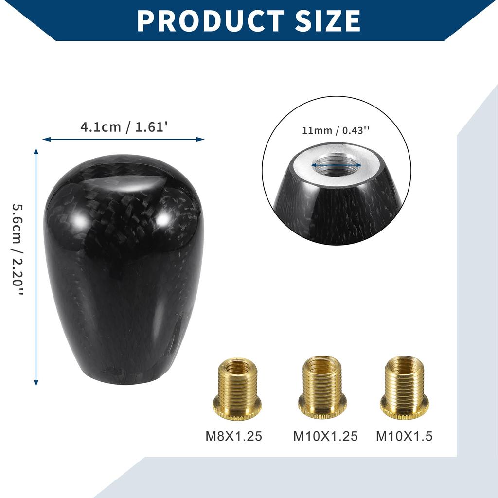 Hihaha Shift Knob with 3 Adapters / Front Gear Shift Knob for Automatic and