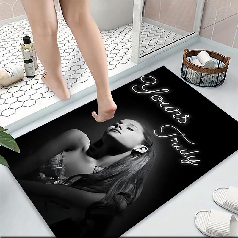 Yours Truly Elegance Black White Carpet Rug Soft Washable Antislip Home Living Room Sofa Mats Personalized Christmas Rug