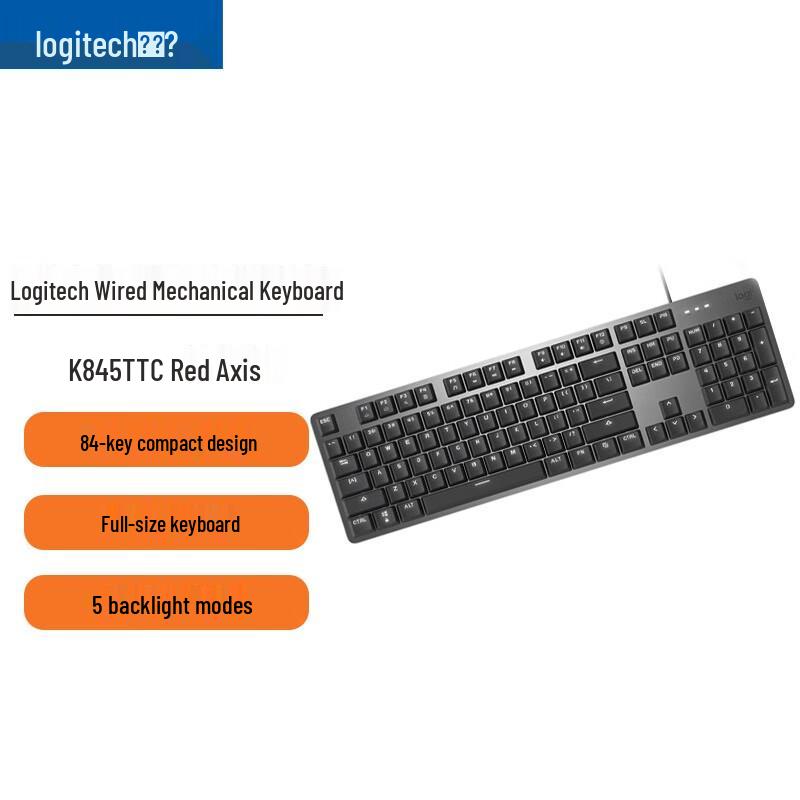 

Logitech K845 Wired Mechanical Gaming & Office Keyboard