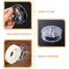 STOBOK 20-Piece Bobbin Set, Perfect for Spooling Thread, Fishing Line, Sewing Thread, and Organizing, Clear Plastic, Durable Sewing Tools