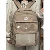 Japanese Y2k Transparent Backpack Women Students Casual Kawaii Star Schoolbag Girl Preppy Backpacks