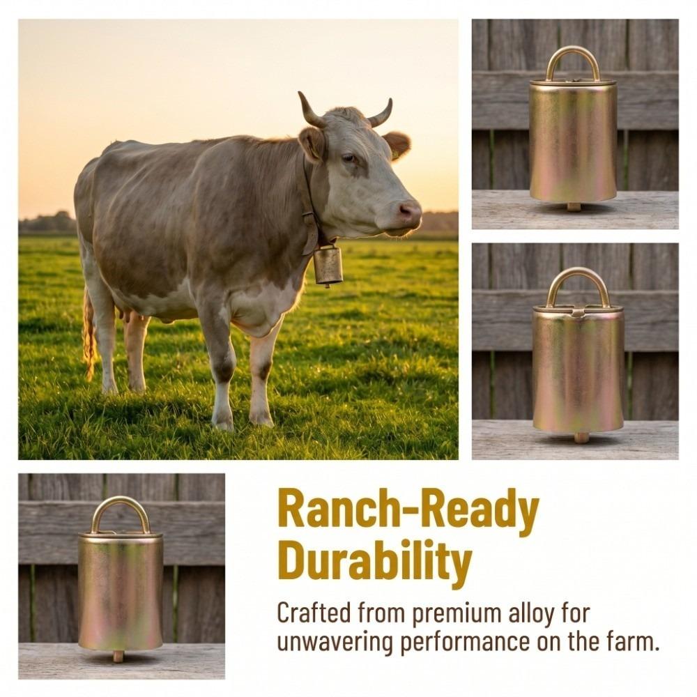 3Pcs Sturdy Thickened Anti Lost Bell Durable Cow Bell Livestock Supplies  Sheep Prevention No.5 bell