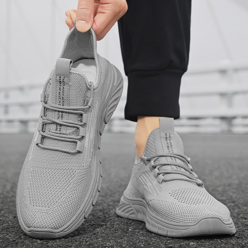 Summer hollow flying woven tide shoes sports running shoes casual lightweight breathable sports shoes