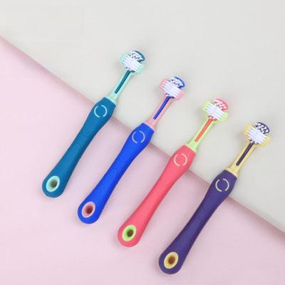 Three-Head Pet Toothbrush for Dogs and Cats - Oral Cleaning Tool