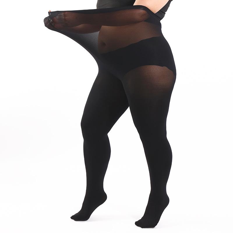 4XL Übergröße 70D Samtstrumpfhose für Damen Schwarz Sexy Strumpfhose & Strümpfe Weibliche Elastische Strumpfhose Weiche Mode Leggings Strumpfhose